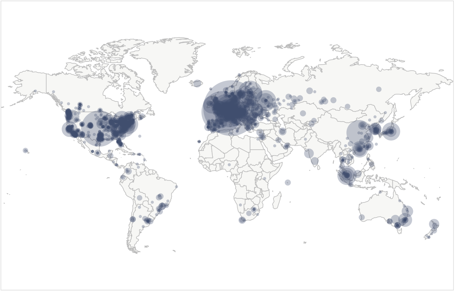 global distribution bitcoin nodes
